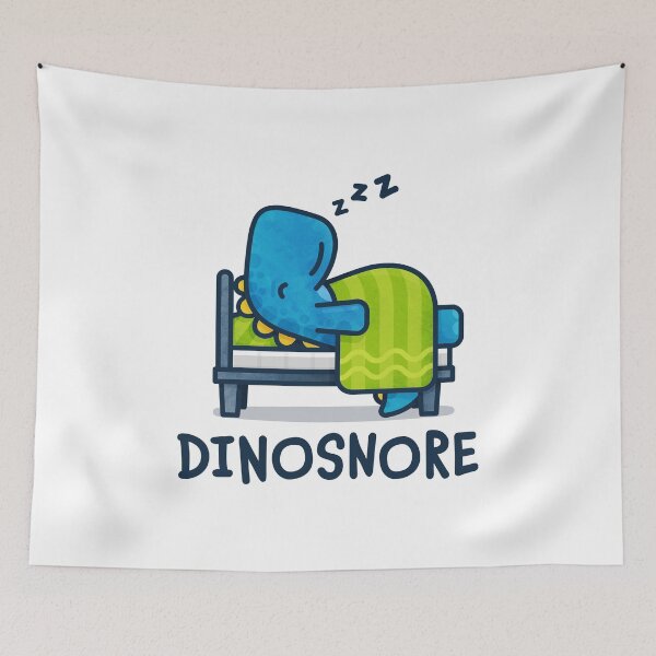 Item preview, Dinosnore - Blue designed and sold by Tom Napper Design.