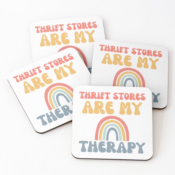 Item preview, Thrift stores are my therapy designed and sold by BritishDelights.