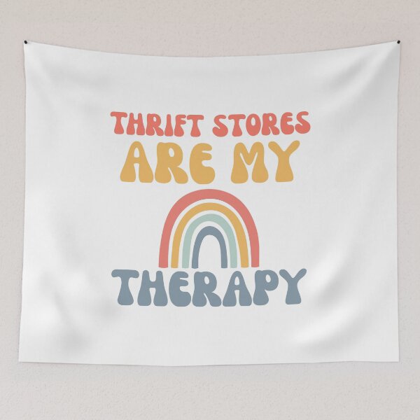 Item preview, Thrift stores are my therapy designed and sold by BritishDelights.