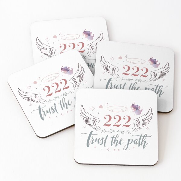 Item preview, 222 Angel Number Trust the Path – Spiritual Aesthetic Typography Design designed and sold by CosmicQuietStudio.
