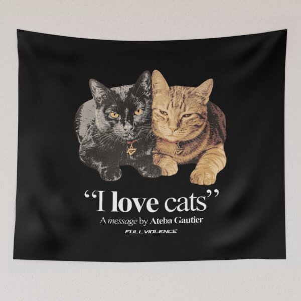 Item preview, Ateba Gautier "I Love Cats" designed and sold by JeyVel.
