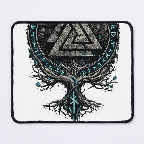 Item preview, Yggdrasil Valknut Norse Rune Symbol Dark Viking Style designed and sold by Woodpecker0.