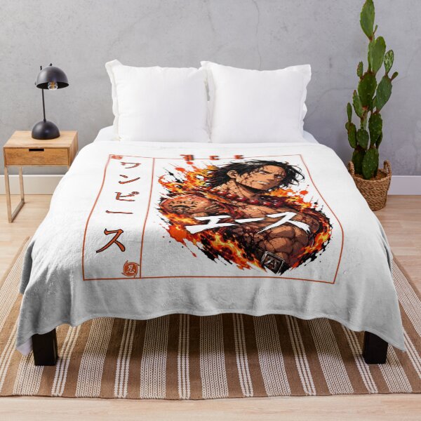 Item preview, Anime Flame Warrior Graphic – Fiery Battle Fighter Art designed and sold by lamiarte.