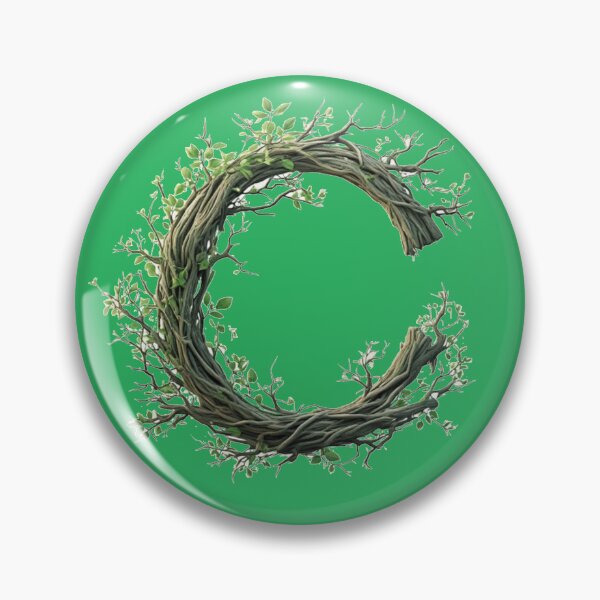 Item preview, Nature Inspired Letter C Tree Branch Art designed and sold by Digital Design Art.