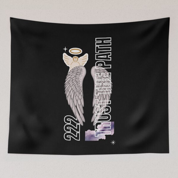Item preview, 222 Trust the Path – Spiritual Aesthetic Typography Design designed and sold by CosmicQuietLab.