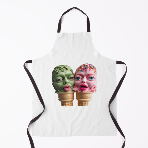 Item preview, Green & Pink Ice Cream Heads designed and sold by LujziWorld.