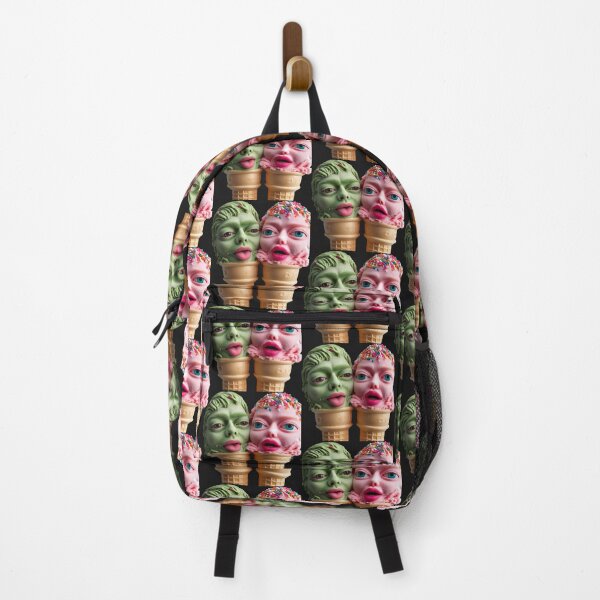 Item preview, Green & Pink Ice Cream Heads designed and sold by LujziWorld.