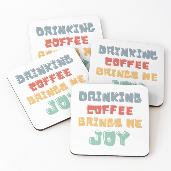 Item preview, Drinking coffee brings me joy designed and sold by BritishDelights.