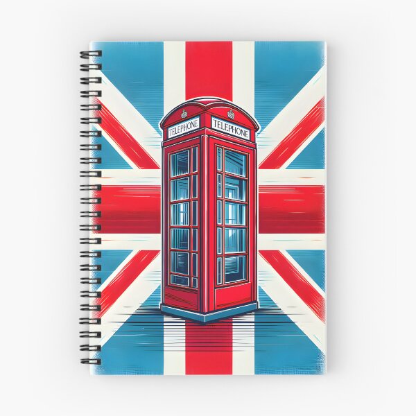 Item preview, Vintage London Telephone Booth with Union Jack – Retro British Illustration designed and sold by Sybille-Yates.