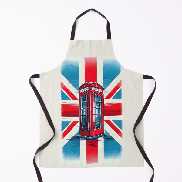 Item preview, Vintage London Telephone Booth with Union Jack – Retro British Illustration designed and sold by Sybille-Yates.