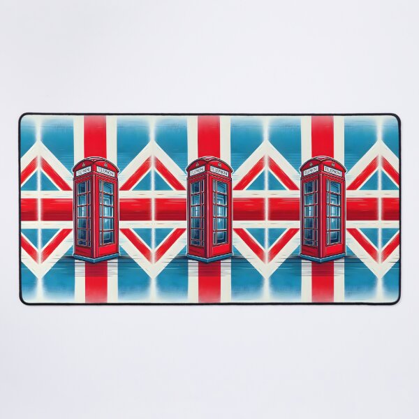 Item preview, Vintage London Telephone Booth with Union Jack – Retro British Illustration designed and sold by Sybille-Yates.