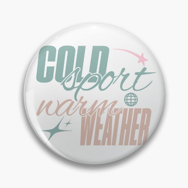 Item preview, Cold Sport Warm Weather | Retro Script Figure Skating Quote designed and sold by alyz1212.