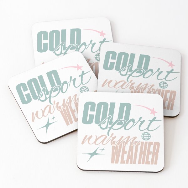 Item preview, Cold Sport Warm Weather | Retro Script Figure Skating Quote designed and sold by alyz1212.