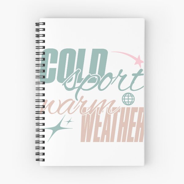 Item preview, Cold Sport Warm Weather | Retro Script Figure Skating Quote designed and sold by alyz1212.