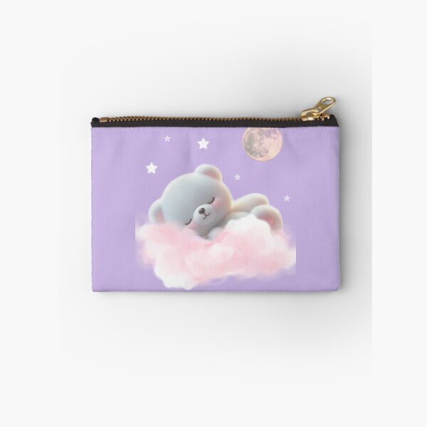 Item preview, Sleepy Bear Cloud Cute Sleeping Bear Moon Pastel Aesthetic Art designed and sold by lunadesignsmoon.