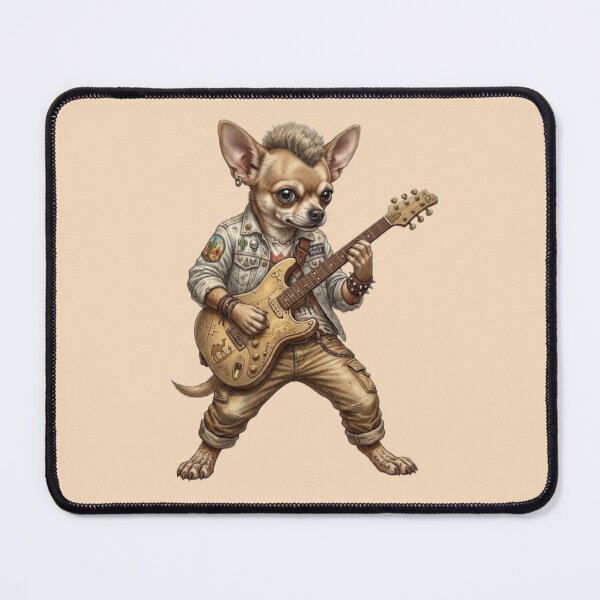 Item preview, Rock Chihuahua – Punk Guitar Dog Design designed and sold by Dogandesighn.