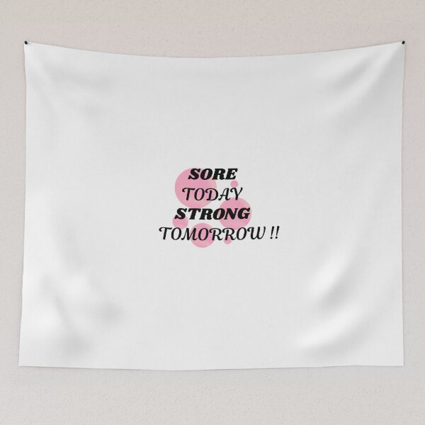 Item preview, Sore Today Strong Tomorrow Gym motivation quote t- shirt fitness Workout Design designed and sold by Palette-Vibes.