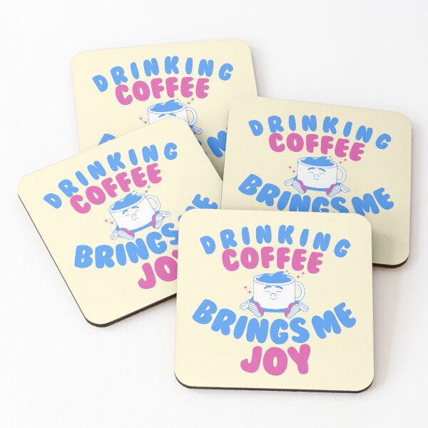 Item preview, Drinking coffee brings me joy designed and sold by BritishDelights.