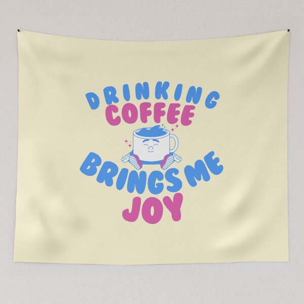 Item preview, Drinking coffee brings me joy designed and sold by BritishDelights.