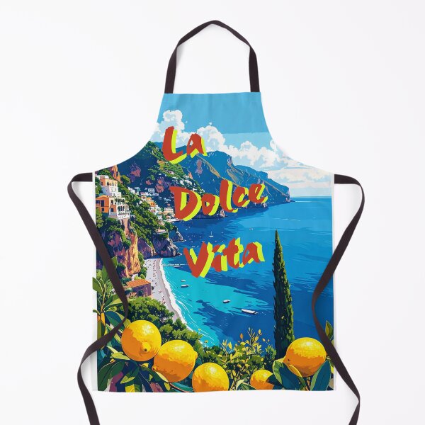 Item preview, An Illustrated Sea view of the Amalfi coast designed and sold by PlumePen.