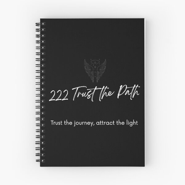 Item preview, 222 Angel Number – Trust the Path, Attract the Light Spiritual Typography Design designed and sold by CosmicQuietLab.
