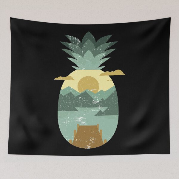 Item preview, Vintage tropical fruit - pineapple designed and sold by anziehend.