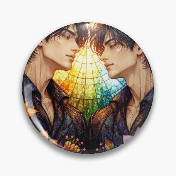 Item preview, Pride & Unity: Rainbow Stained Glass Soulmates designed and sold by Soluna Studio.