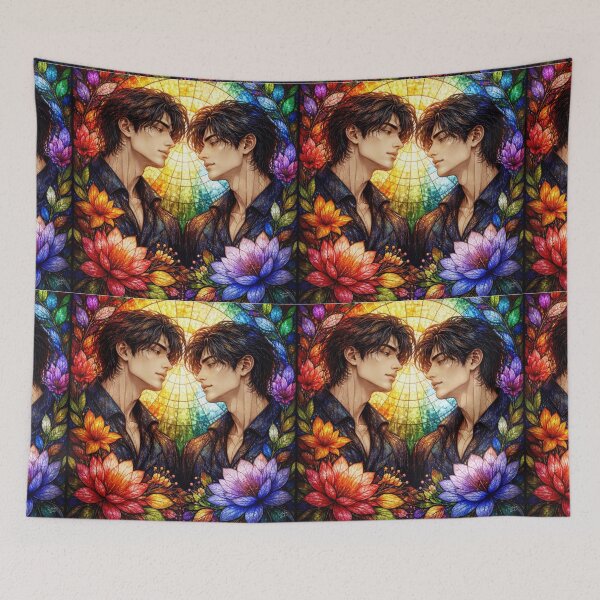 Item preview, Pride & Unity: Rainbow Stained Glass Soulmates designed and sold by Soluna Studio.
