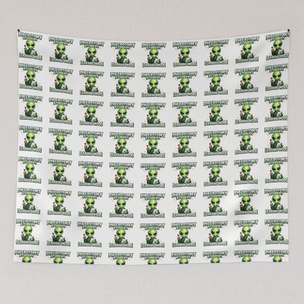 Item preview, Funny Cute Alien Phlebotomy Student Learning Mode Medical Lab Tech National Phlebotomist Recognition Week Gift designed and sold by ClinicalHubs.