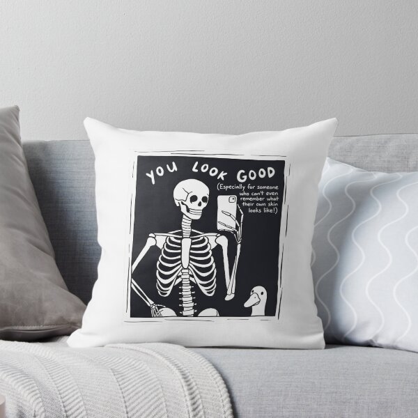Item preview, You Look Good Funny Skeleton Mirror Selfie designed and sold by OneArtDigital.