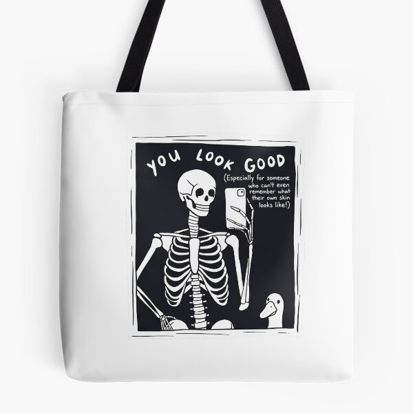 Item preview, You Look Good Funny Skeleton Mirror Selfie designed and sold by OneArtDigital.