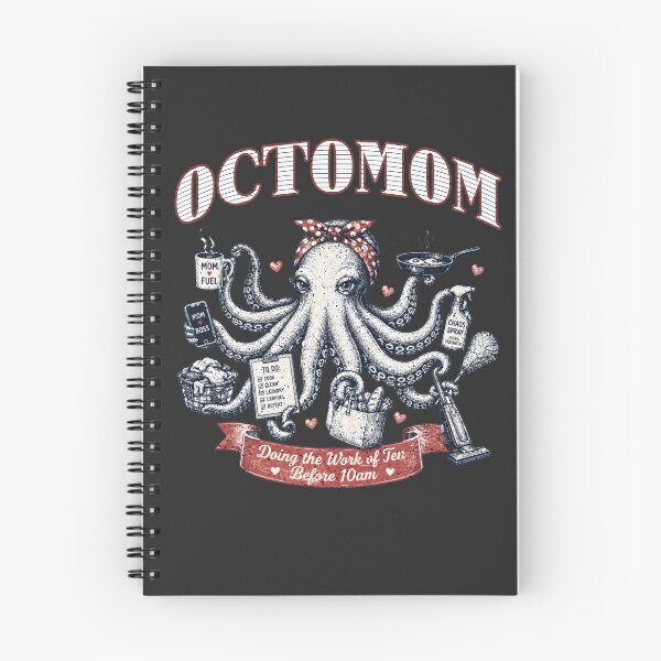 Item preview, Funny Octomom Mother Octopus Vintage Parenting Chaos Humor designed and sold by 3rd Eye Perceptions.