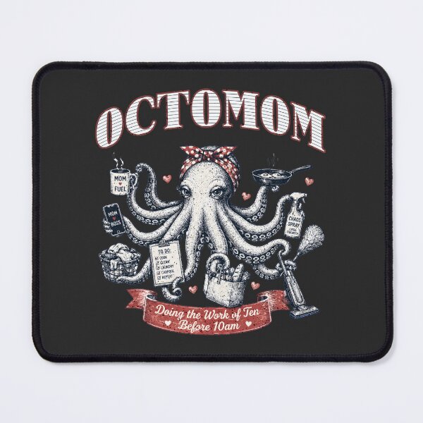 Item preview, Funny Octomom Mother Octopus Vintage Parenting Chaos Humor designed and sold by 3rd Eye Perceptions.