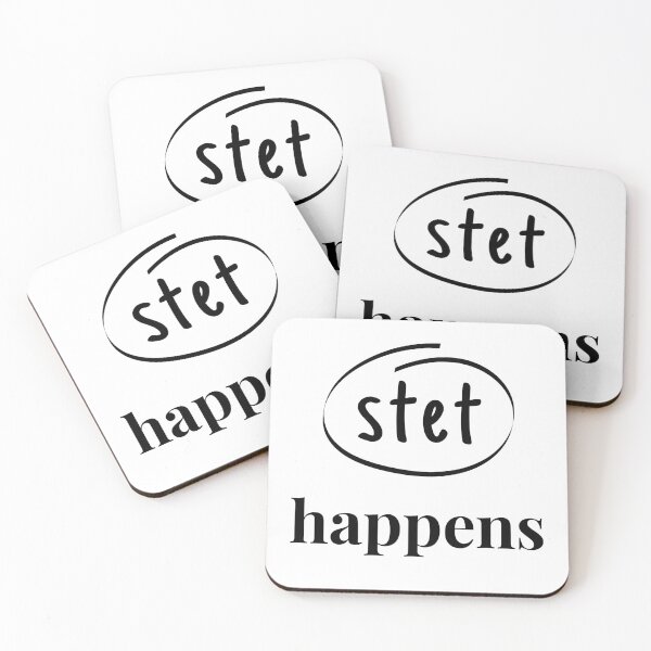 Item preview, stet happens designed and sold by Kindred & Thistle.