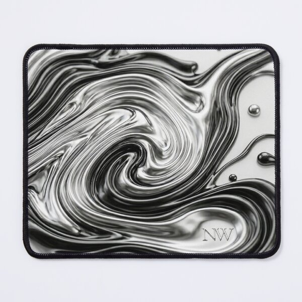 Item preview, Liquid Chrome: Silver Ripple Art – Nafas Wing designed and sold by Nafas Wing.