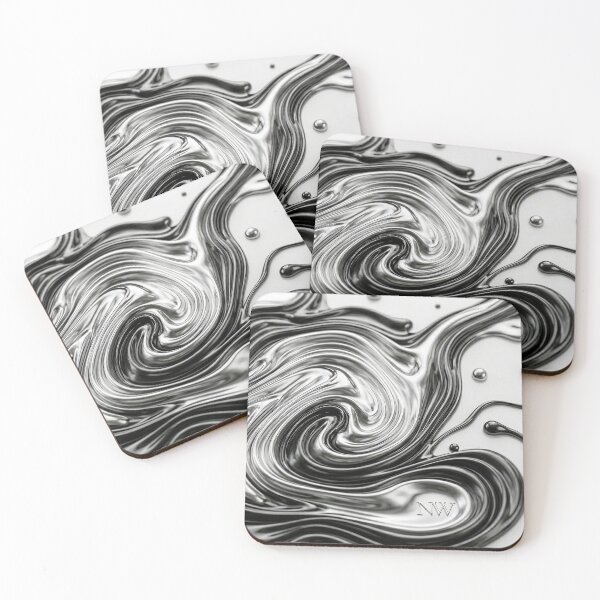 Item preview, Liquid Chrome: Silver Ripple Art – Nafas Wing designed and sold by Nafas Wing.