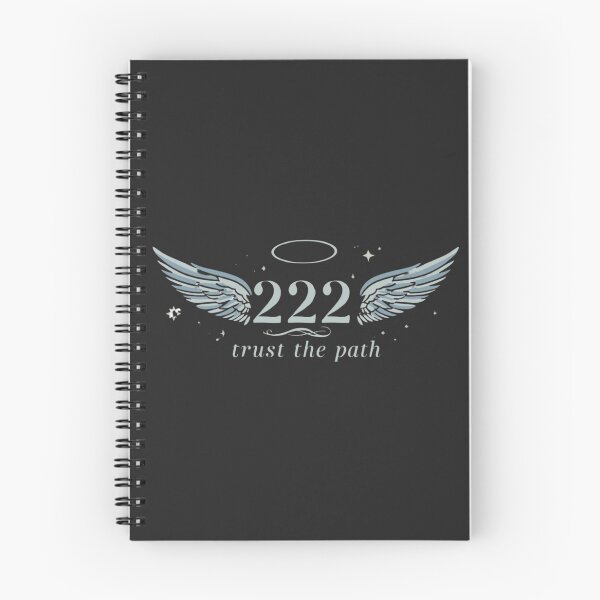 Item preview, 222 Angel Number Manifestation – Trust the Path Spiritual Aesthetic Typography Design designed and sold by CosmicQuietLab.