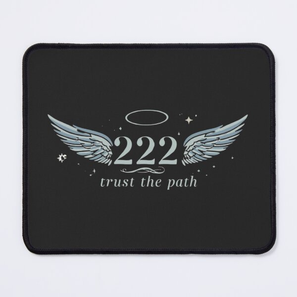 Item preview, 222 Angel Number Manifestation – Trust the Path Spiritual Aesthetic Typography Design designed and sold by CosmicQuietStudio.