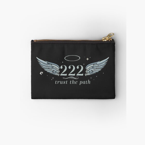 Item preview, 222 Angel Number Manifestation – Trust the Path Spiritual Aesthetic Typography Design designed and sold by CosmicQuietLab.