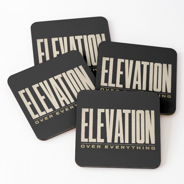Item preview, Elevation Over Everything Gorpcore Hiking Mountain Typography Tee Sticker Hiker Gift designed and sold by sharifex.