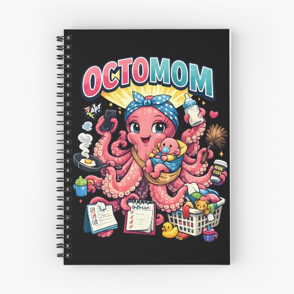 Item preview, Funny Octomom Mother Octopus Cartoon Parenting Chaos Humor designed and sold by 3rd Eye Perceptions.