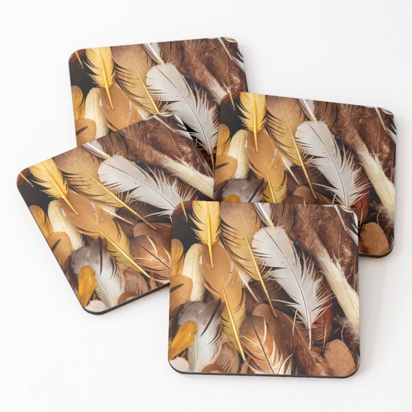 Item preview, Brown, white, and yellow feathers designed and sold by TeleKomander.