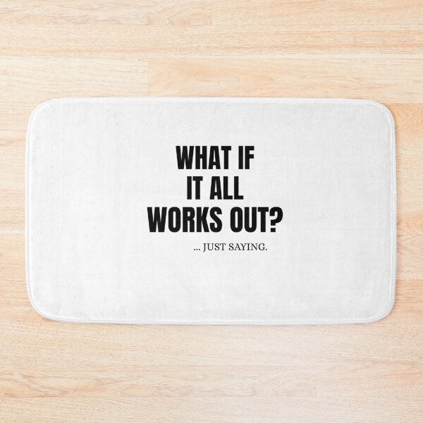 Item preview, What if it all works out? Typography print designed and sold by lightandbright.