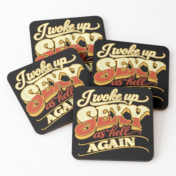 Item preview, I Woke Up Sexy As Hell Again Retro Groovy designed and sold by TKsTees.