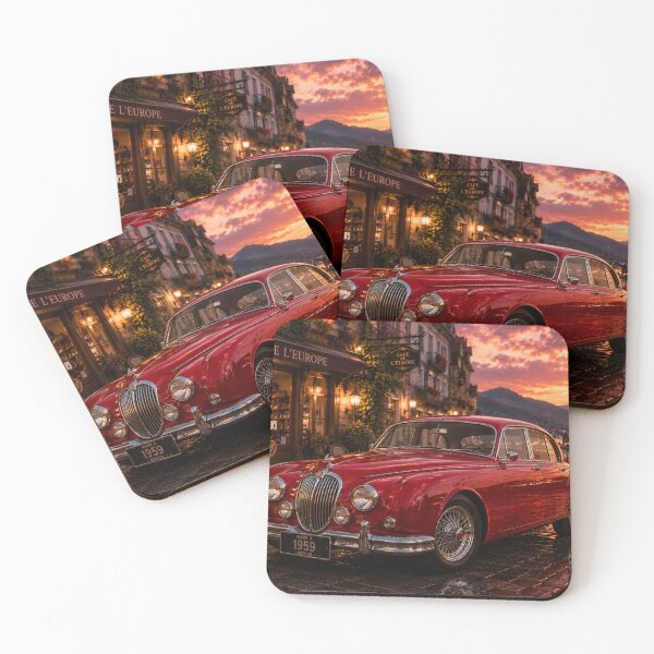 Item preview, Jaguar Mark II 1959, Scarlet Twilight in Old Europe designed and sold by BlareBlare.