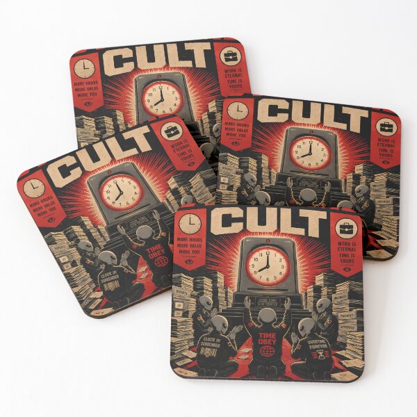 Item preview, Overtime Cult Dystopian Alien Worker Poster designed and sold by Highwayman1975.