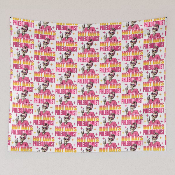 Item preview, Funny Skeleton Phlebotomist Summer Vibes Cool Skull Medical Tech Hot Days Sunshine Nurse Lab Humor Design designed and sold by ClinicalHubs.