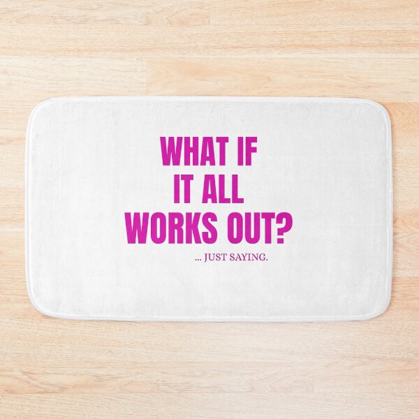 Item preview, What If It All Works Out Typography Print designed and sold by lightandbright.