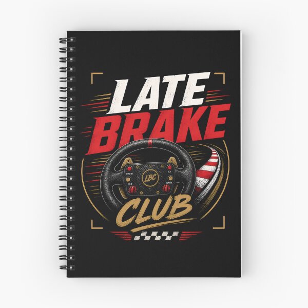 Item preview, Late Brake Club Sim Racing Wheel Design designed and sold by Fenay Designs.