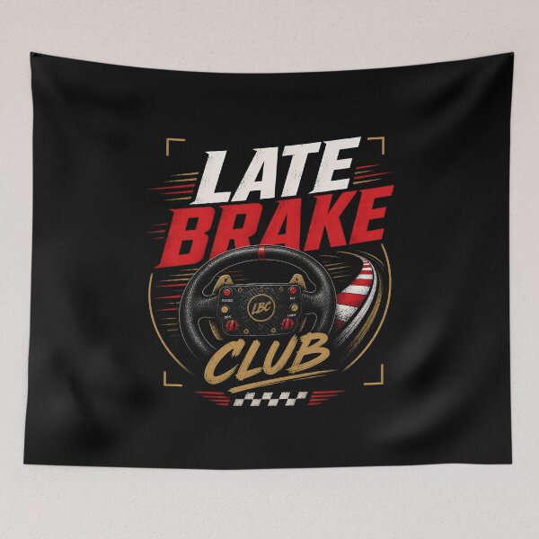 Item preview, Late Brake Club Sim Racing Wheel Design designed and sold by Fenay Designs.